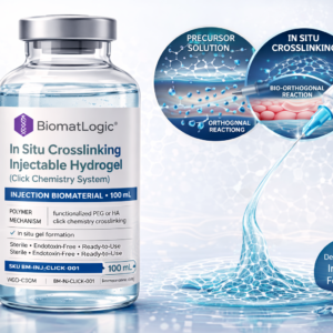 In Situ Crosslinking Injectable Hydrogel (Click Chemistry System), 100 mL